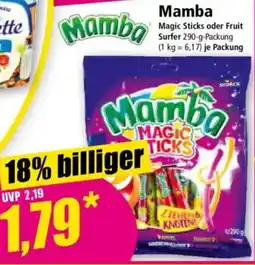 Norma Mamba Magic Sticks oder Fruit Surfer Angebot