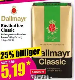 Norma Dallmayr Röstkaffee Classic Angebot