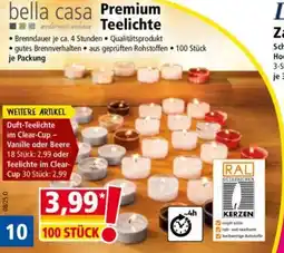 Norma bella casa Premium Teelichte Angebot