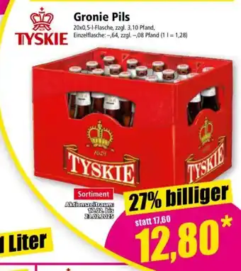 Norma TYSKIE Gronie Pils Angebot