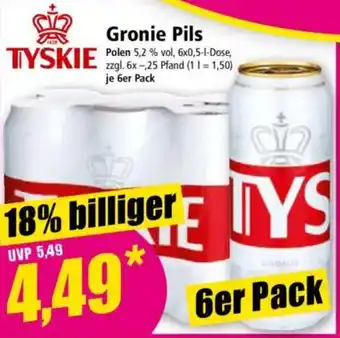 Norma TYSKIE Gronie Pils Angebot