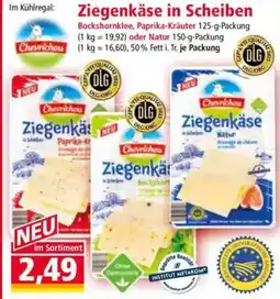 Norma Chevrichon Ziegenkäse in Scheiben Angebot