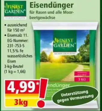 Norma FINEST GARDEN Eisendünger Angebot