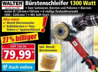 Norma WALTER Bürstenschleifer 1300 Watt Angebot