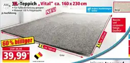 Norma AW, XL-Teppich „Vital" ca. 160 x 230 cm Angebot