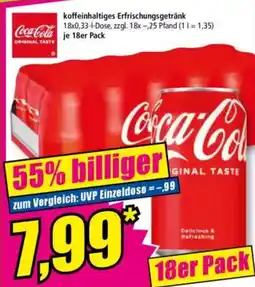 Norma Coca-Cola koffeinhaltiges Erfrischungsgetränk Angebot