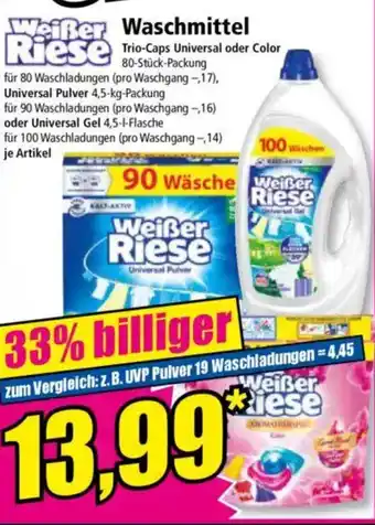 Norma Weißer Riese Waschmittel Angebot