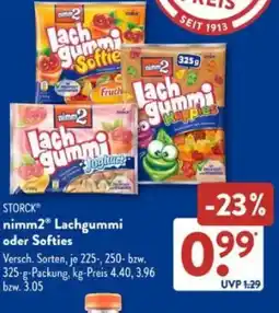 Aldi Süd STORCK nimm2 Lachgummi oder Softies Angebot