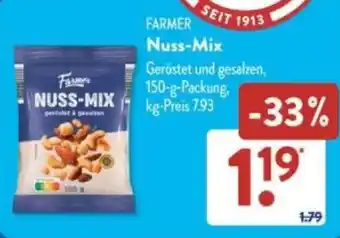 Aldi Süd FARMER Nuss-Mix Angebot