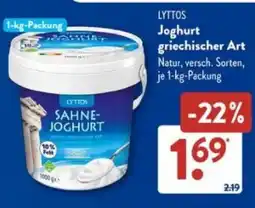 Aldi Süd LYTTOS Joghurt griechischer Art Angebot