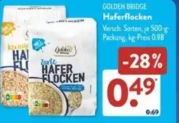 Aldi Süd GOLDEN BRIDGE Haferflocken Angebot