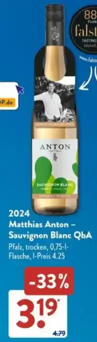 Aldi Süd 2024 Matthias Anton - Sauvignon Blanc QbA Angebot