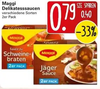 WEZ Maggi Delikatesssaucen Angebot