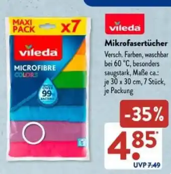 Aldi Süd vileda Mikrofasertücher Angebot