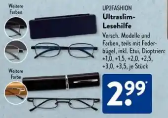 Aldi Süd UP2FASHION Ultraslim- Lesehilfe Angebot