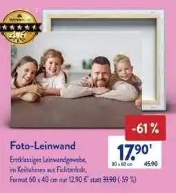 Aldi Süd Foto-Leinwand Angebot