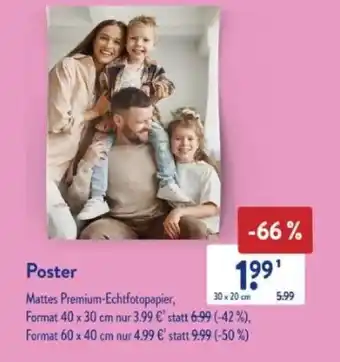 Aldi Süd Poster Angebot