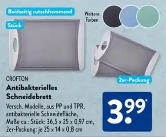 Aldi Süd CROFTON Antibakterielles Schneidebrett Angebot