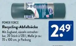 Aldi Süd POWER FORCE Recycling-Abfallsäcke Angebot