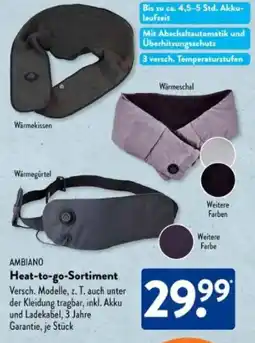 Aldi Süd AMBIANO Heat-to-go-Sortiment Angebot