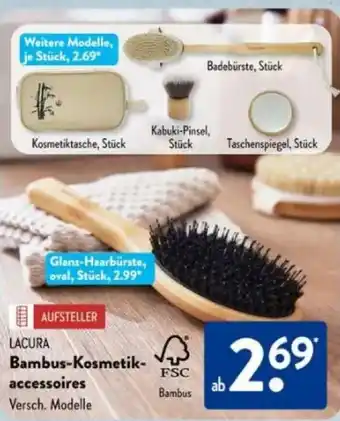 Aldi Süd LACURA Bambus-Kosmetik- accessoires Angebot