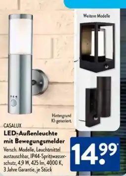 Aldi Süd CASALUX LED-Außenleuchte mit Bewegungsmelder Angebot