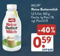 Aldi Süd MÜLLER Reine Buttermilch Angebot