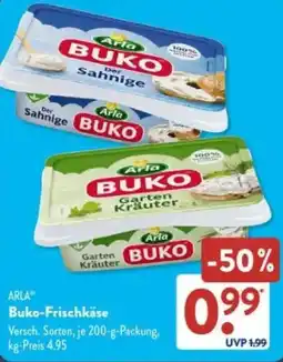 Aldi Süd ARLA Buko-Frischkäse Angebot