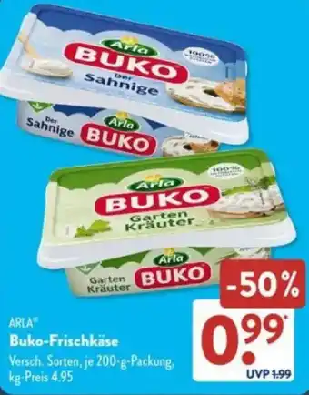 Aldi Süd ARLA Buko-Frischkäse Angebot