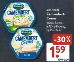 Aldi Süd ALPENHAIN Camembert- Creme Angebot