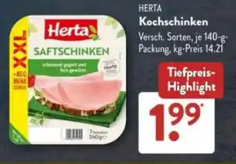 Aldi Süd HERTA Kochschinken Angebot