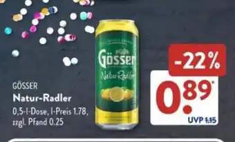 Aldi Süd GÖSSER Natur-Radler Angebot