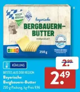 Aldi Süd BESTES AUS DER REGION Bayerische Bergbauern-Butter Angebot