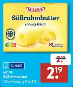 Aldi Süd MILSANI Süßrahmbutter Angebot