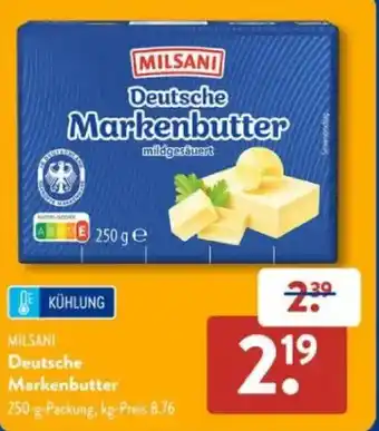 Aldi Süd MILSANI Markenbutter Angebot