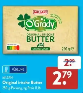 Aldi Süd MILSANI Original irische Butter Angebot