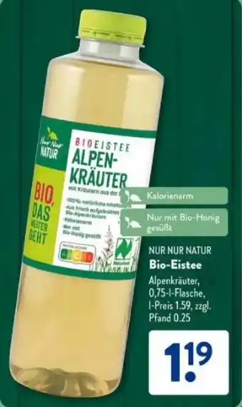 Aldi Süd NUR NUR NATUR Bio-Eistee Angebot