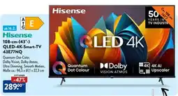 Aldi Süd Hisense 108-cm-(43″-) QLED-4K-Smart-TV Angebot