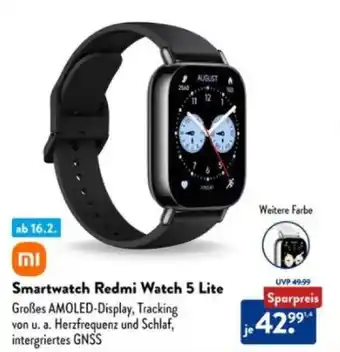 Aldi Süd mi Smartwatch Redmi Watch 5 Lite Angebot