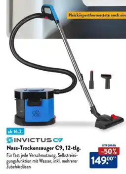 Aldi Süd INVICTUS C9 Nass-Trockensauger C9, 12-tlg. Angebot