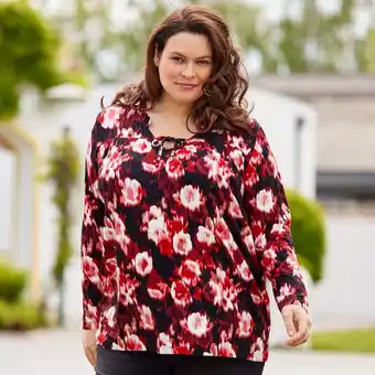 NKD Damen-Langarmshirt mit Bindebändern, große Größen Angebot