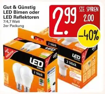 WEZ Gut & Günstig LED Birmen oder LED Reflektoren Angebot