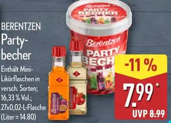 Aldi Nord BERENTZEN Party- becher Angebot