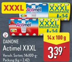 Aldi Nord DANONE Actimel XXXL Angebot