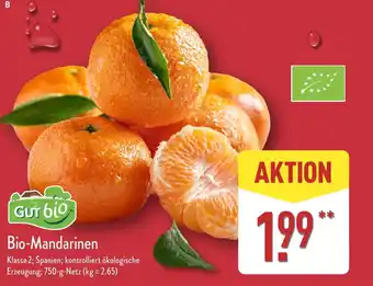 Aldi Nord GUT B10 Bio-Mandarinen Angebot