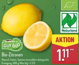 Aldi Nord Gut Bio Bio-Zitronen Angebot