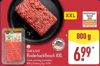 Aldi Nord FAIR & GUT Rinderhackfleisch XXL Angebot