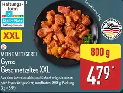 Aldi Nord MEINE METZGER Gyros- Geschnetzeltes XXL Angebot