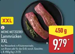 Aldi Nord MEINE METZGEREI Lammrücken XXL Angebot