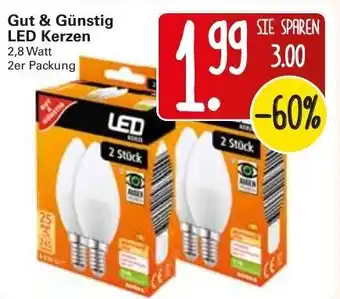 WEZ Gut & Günstig LED Kerzen 2,8 Watt Angebot